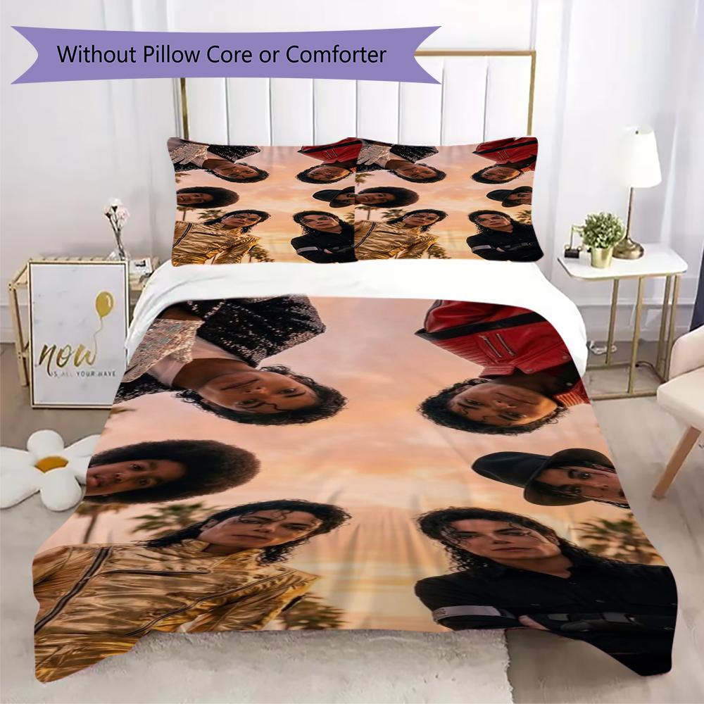 Michael Jackson Iconic Military Stage Outfit Threepiece Set Without Core 1 Duvet Cover 2 Pillowcase Without Core Bedding Set