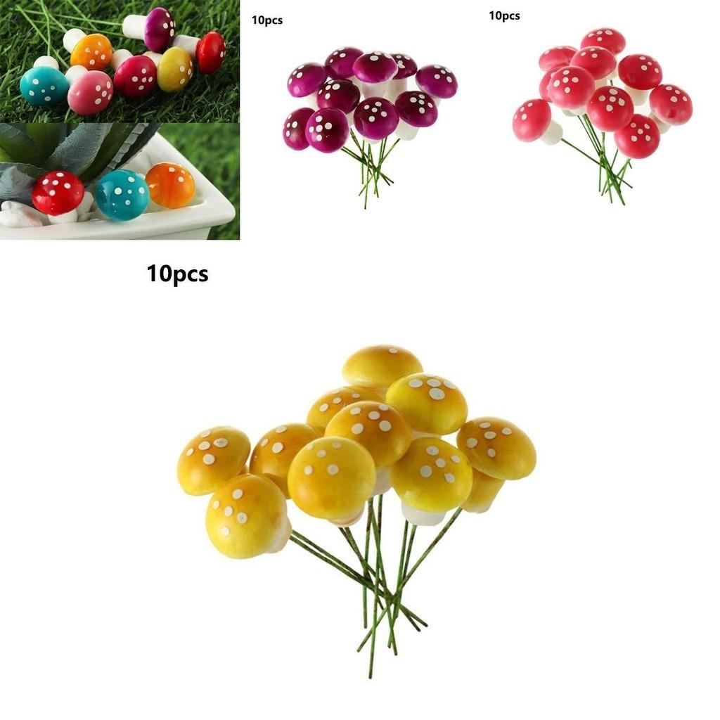 High-quality Colorful Mushroom Ornaments For Beautiful Miniature Landscaping