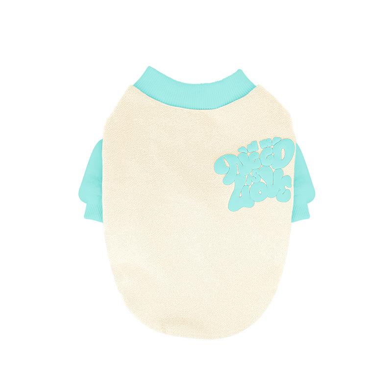 

Одежда для собак Осень и зима милый ветер с принтом плюшевая рубашка с рукавами-пузырями одежда для шнауцера и мальтезе 2XL