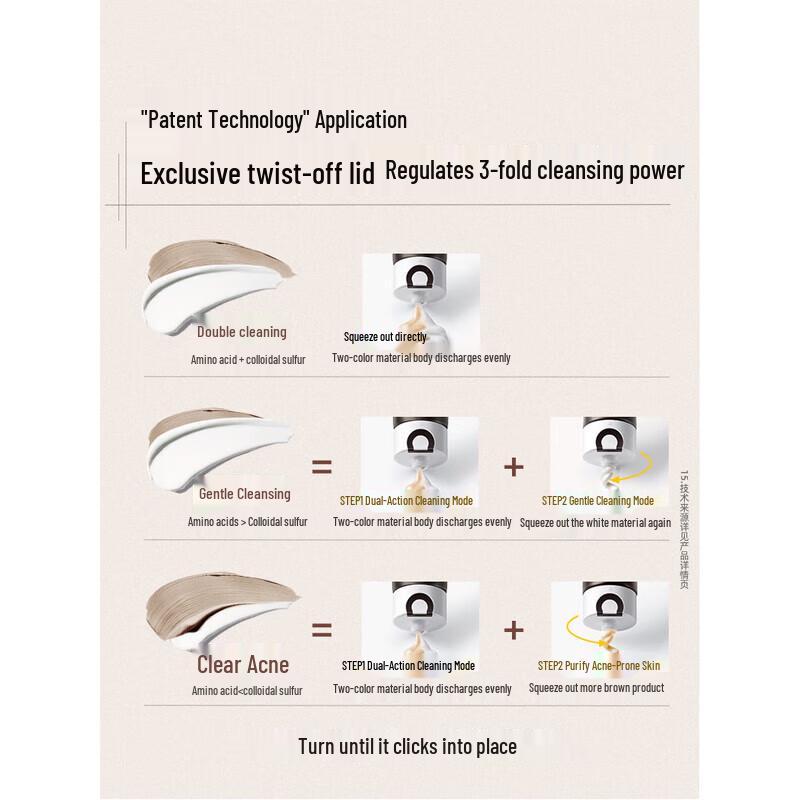 C-Ka Acne Treatment Dual-Tube Facial Cleanser