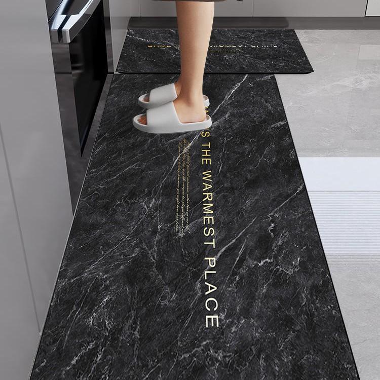 Durable, Water-Absorbing, Anti-Slip Kitchen Floor Mats: Soft, Easy-Care, Dirt-Resistant Diatom Mud Mats