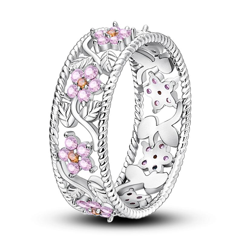 925 Sterling Silver Rings for Women Sparkling Princess Ring Engagement Wedding Anniversary Gift Jewelry 2025