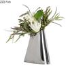 Creative Beveled Trapezoidal Metal Vase Table Decoration Flower Arrangement Abstract Geometric Crafts Vases Room Aesthetic Decor