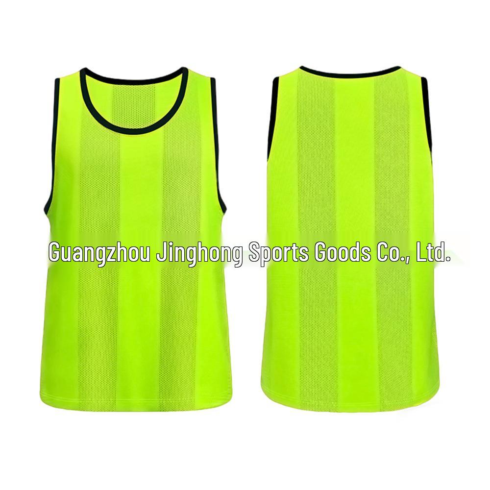 Striped Mesh Training Vest for Team Sports and Student Activities