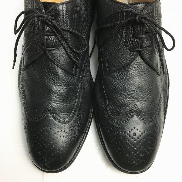 Gravati Vintage Made In Italy Wingtip Business Shoes Black Men's Size 11(USED)