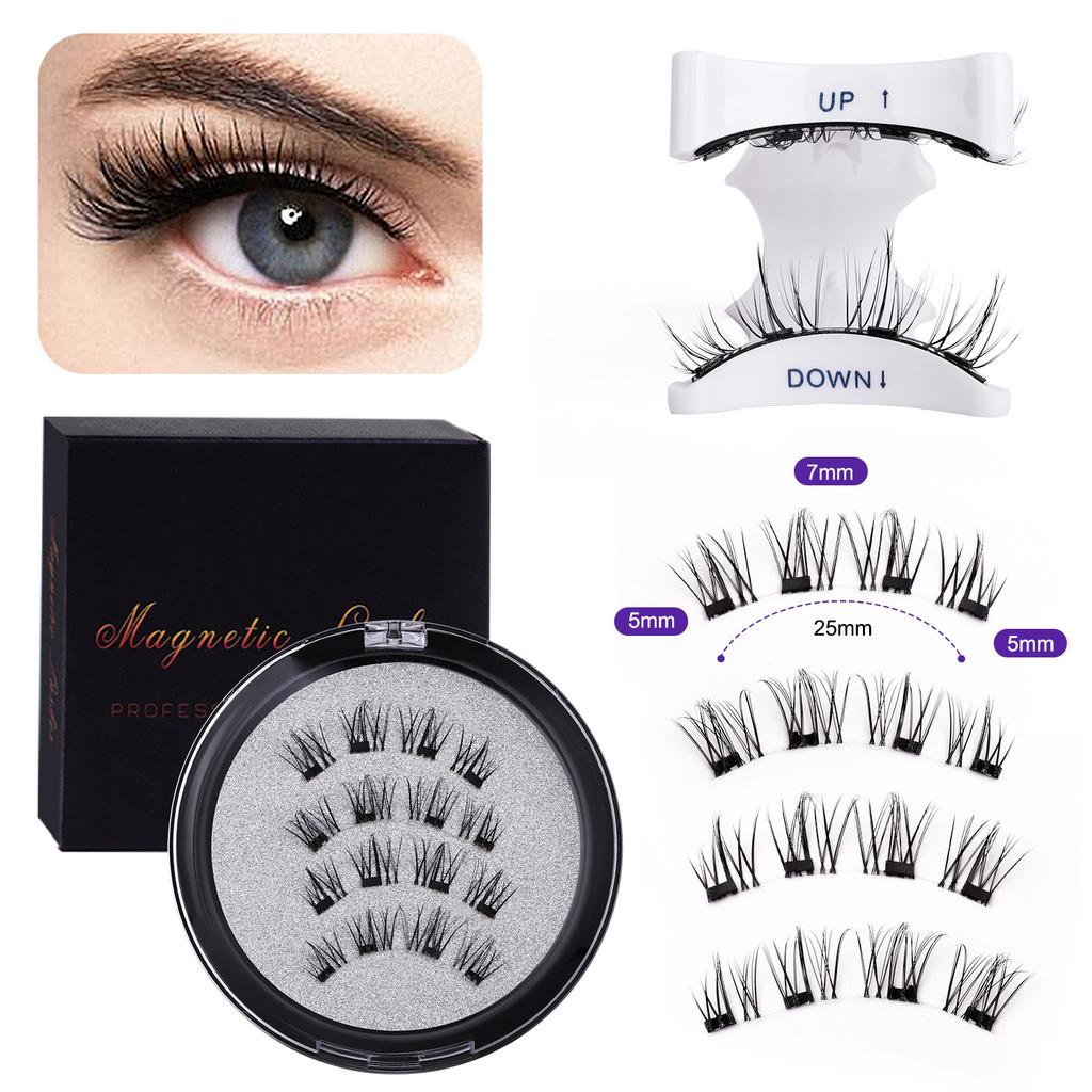 2 Pairs Magnetic Eyelashes - Premium Box Set with Carrying Case