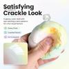 Portable Stress Toy Wax Cracking Ball Squeeze Toy, Crispy Chocolate Relief Slow Rising Fidget with Crackable Texture, Party Favors