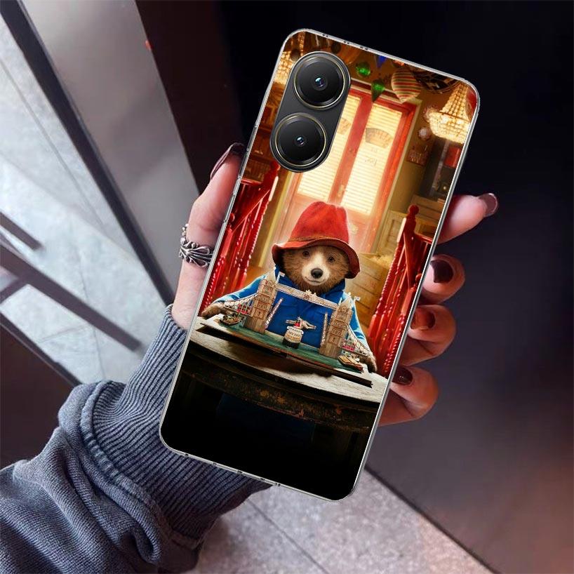Cute P-PaddingtonS Bear Phone Case For Xiaomi Poco X5 X6 X7 Pro F7 Ultra M7 Redmi 15C 15 13C 13 12C 12 10 10C 10A 9 9C 9T 9A Cov