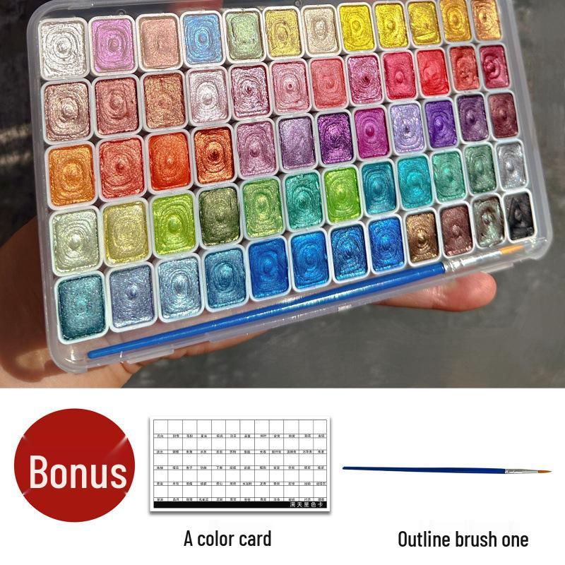 Dunhuang Perlglanz-Aquarellfarben-Set für Chinesische Malerei & Nagelkunst