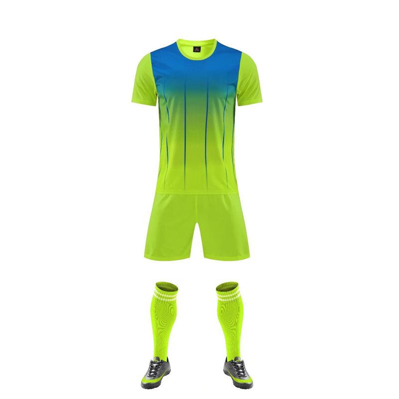 A short-sleeved football game quick-drying training jersey custom football jersey suit for men and women and children
