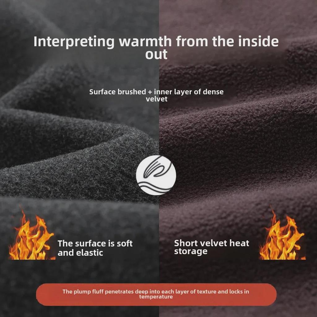 Herren 2024 Winter Warm Velvet Sportswear Dreiteiliger Anzug für mittleres und älteres Alter