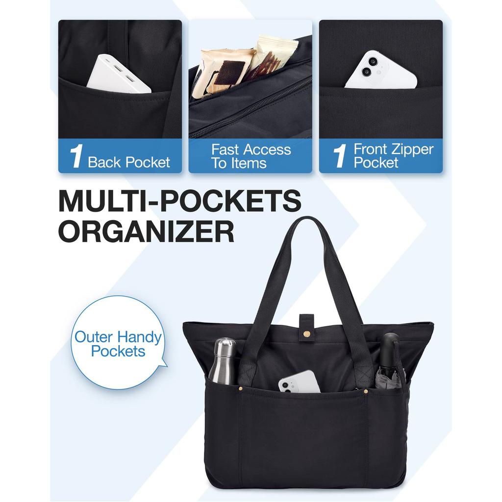 Foldable handbag Large capacity simple shoulder bag Large bag can be folded into a portable small bag