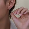 New Cross Full Diamond Earbuds Micro-set Zircon Earrings Simple and Versatile Earrings
