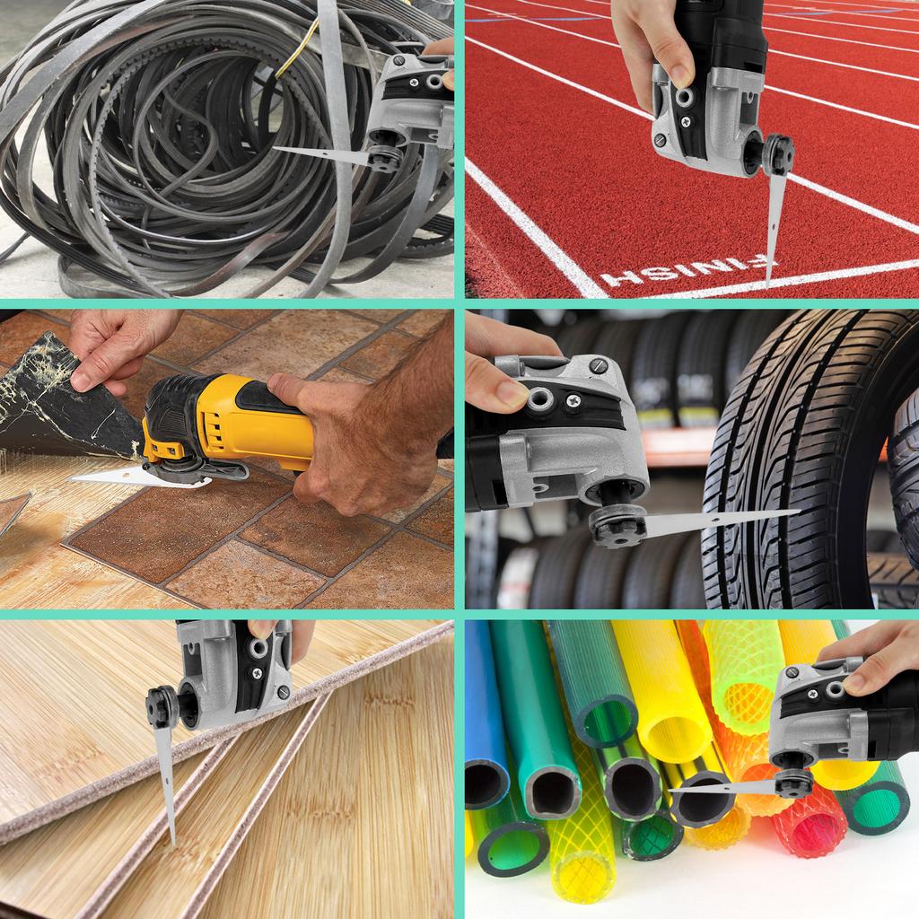 Multitool Scraper Oscillating Saw Blade Stainless Steel Flexible Multitool Scraper Blade for Paint Grout Adhesive Removal