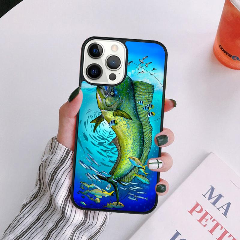 Mahi gamefish Phone Case For iPhone 17 Air 14 13 12 16Pro Max 15  Plus Cover Shell Max coque