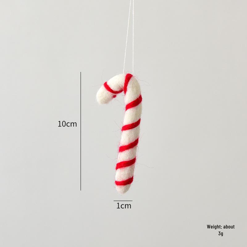 Christmas Festival Snowflake Pendant: Felt Gingerbread Cartoon Ornament