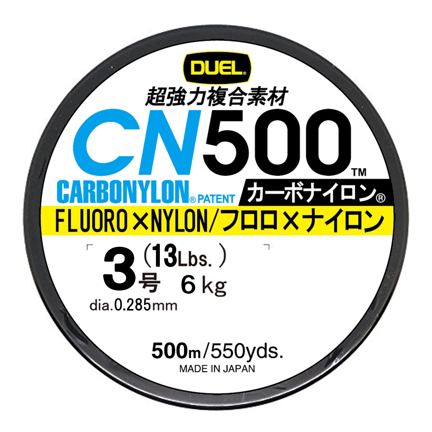 

DUEL Carbon Nylon Line CN500 500m CL Clear #3 #3 H3453-CL