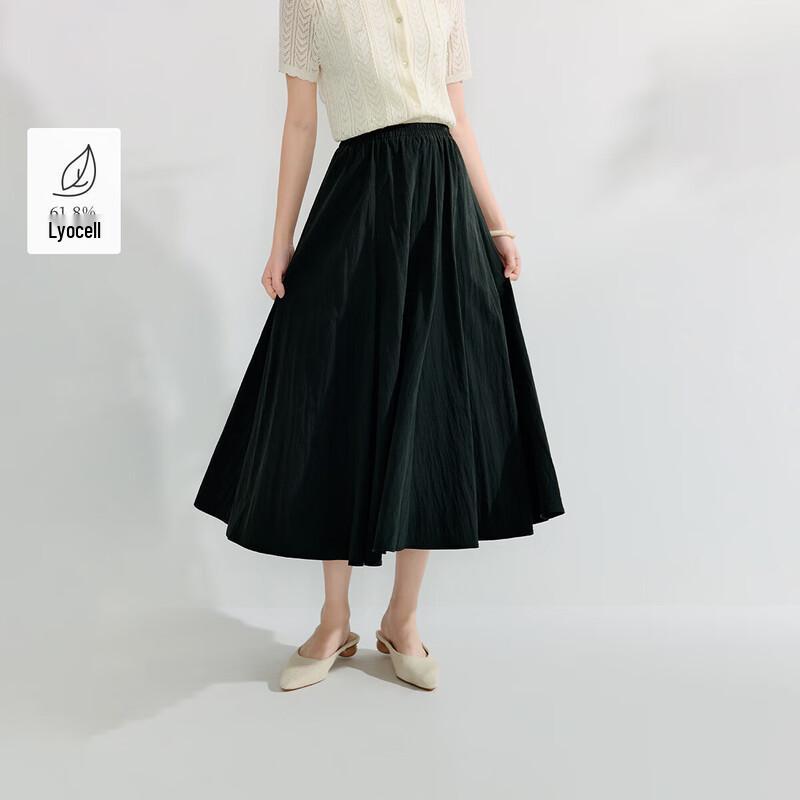 Yinman Lyocell A-Line Midi Skirt XL