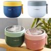 Copos de café da manhã com garfo Cereal Noz Iogurte Salada Sopa Recipiente Térmico Micro-ondas Armazenamento de alimentos Bento Box Lancheira para escritório