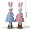 Seasonal Rabbit Sculpture Durable Resin Accessory Seasonal Home Ornament Ideal For Easter Gathering And Display