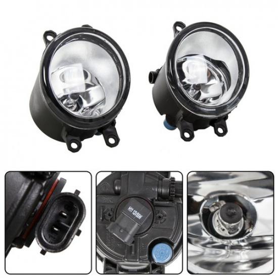 Clear Fog Lights Lamps w/Bulb Left+Right For Toyota RAV4 Camry Yaris Lexus LX570