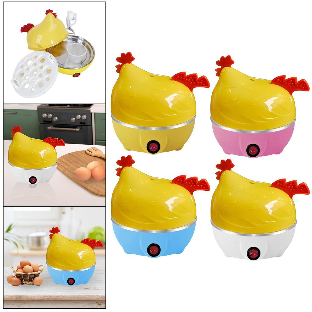 Chicken Shaped Electric Egg Cooker with Auto Shut Off Mini Egg Boiler for Easy Cooking In Kitchen