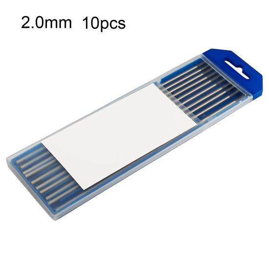 10Pcs 1.6-3.2mm Tungsten Electrodes Gray-tipped Wear-resistant Industrial Ceriated TIG Welding Tungsten Electrodes