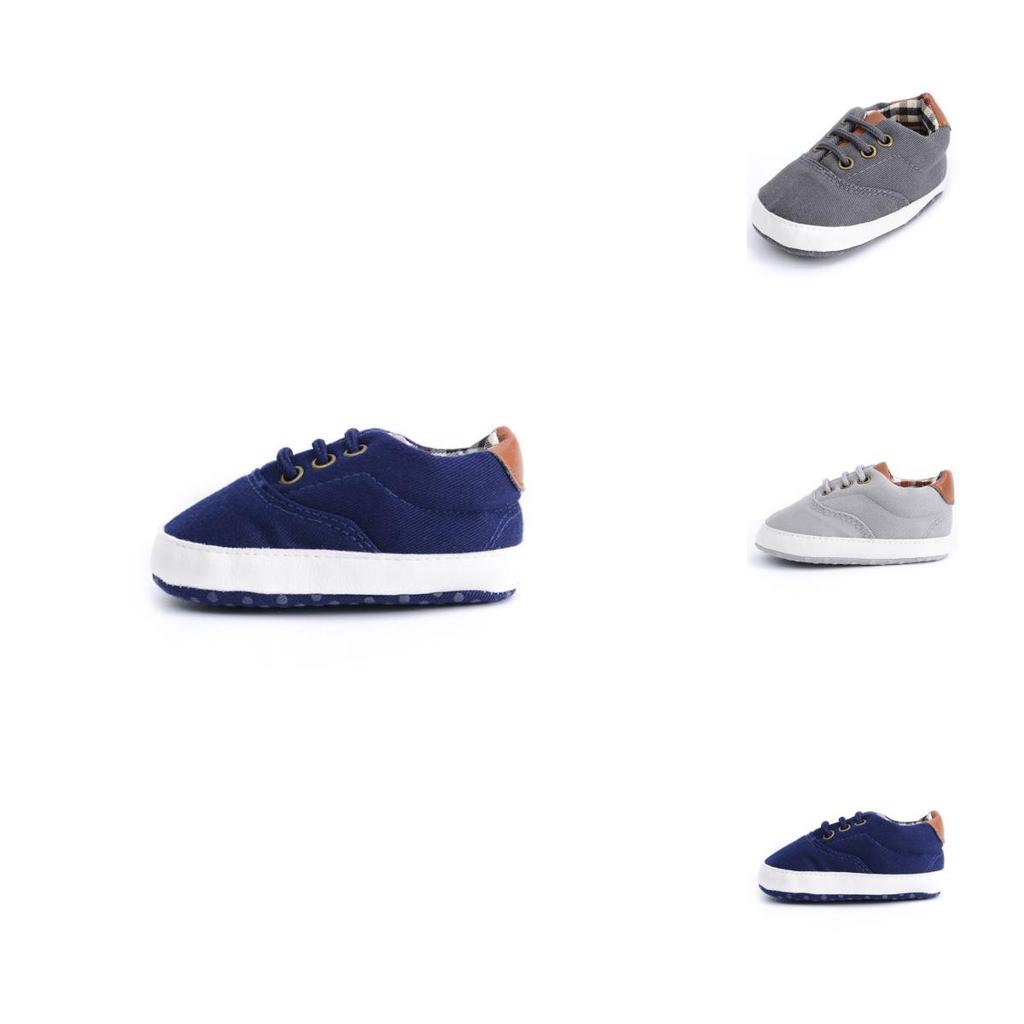 Premium Quality Baby Boy Soft Sole Canvas Shoes For Newborns To 18 Months