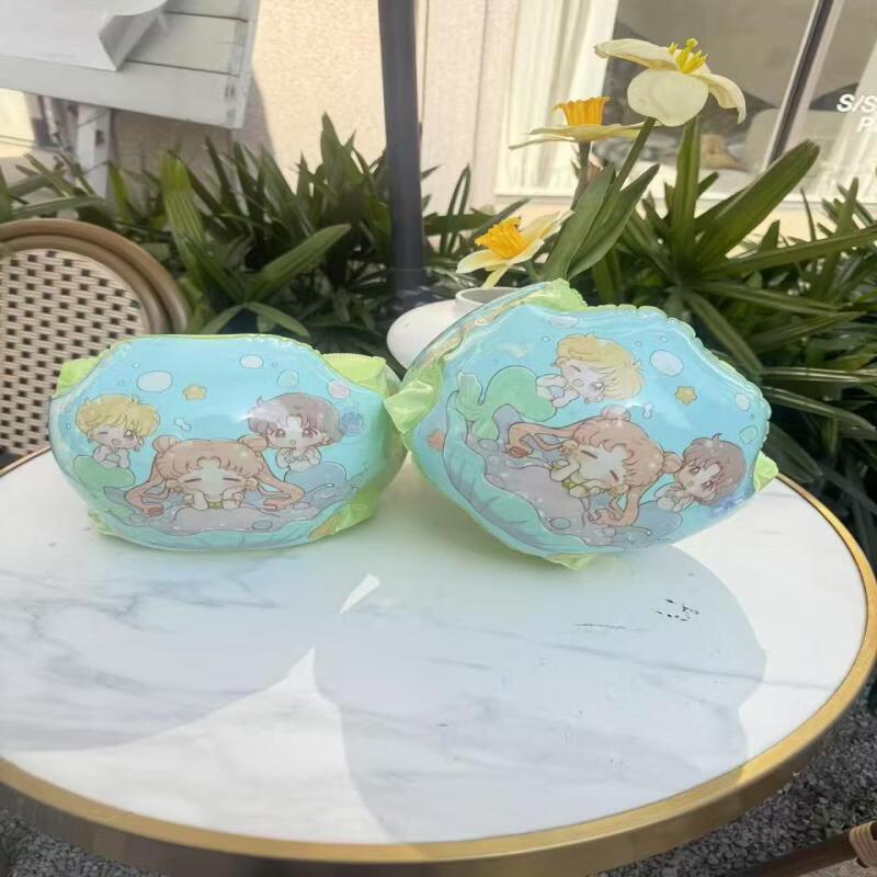 Children s Retro Lace Mermaid Swimming Armbands