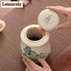 750ml Chinesische Landschaftsmuster Tee-Dosen-Organizer Feuchtigkeitsdicht Ästhetischer Vorratsbehälter Tee-Dose Teegeschirr Dekoration
