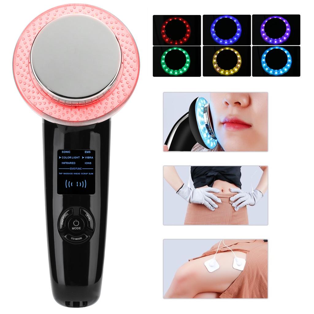 6‑In‑1 LED Body Slimming Massager EMS Whitening Skin Rejuvenation Infrared Heating Device 100‑240V