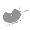 2Pcs Lazy Susan Shelf Liner Non-Slip Round Kitchen Cabinet Liner Cut-to-Size Circle Shelf Mat for Pantry Fridge Drawer Organizer