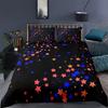 Geometric Pattern Pentagram Digital Printing Duvet Set Three-Piece Bedding Bedroom Decoration