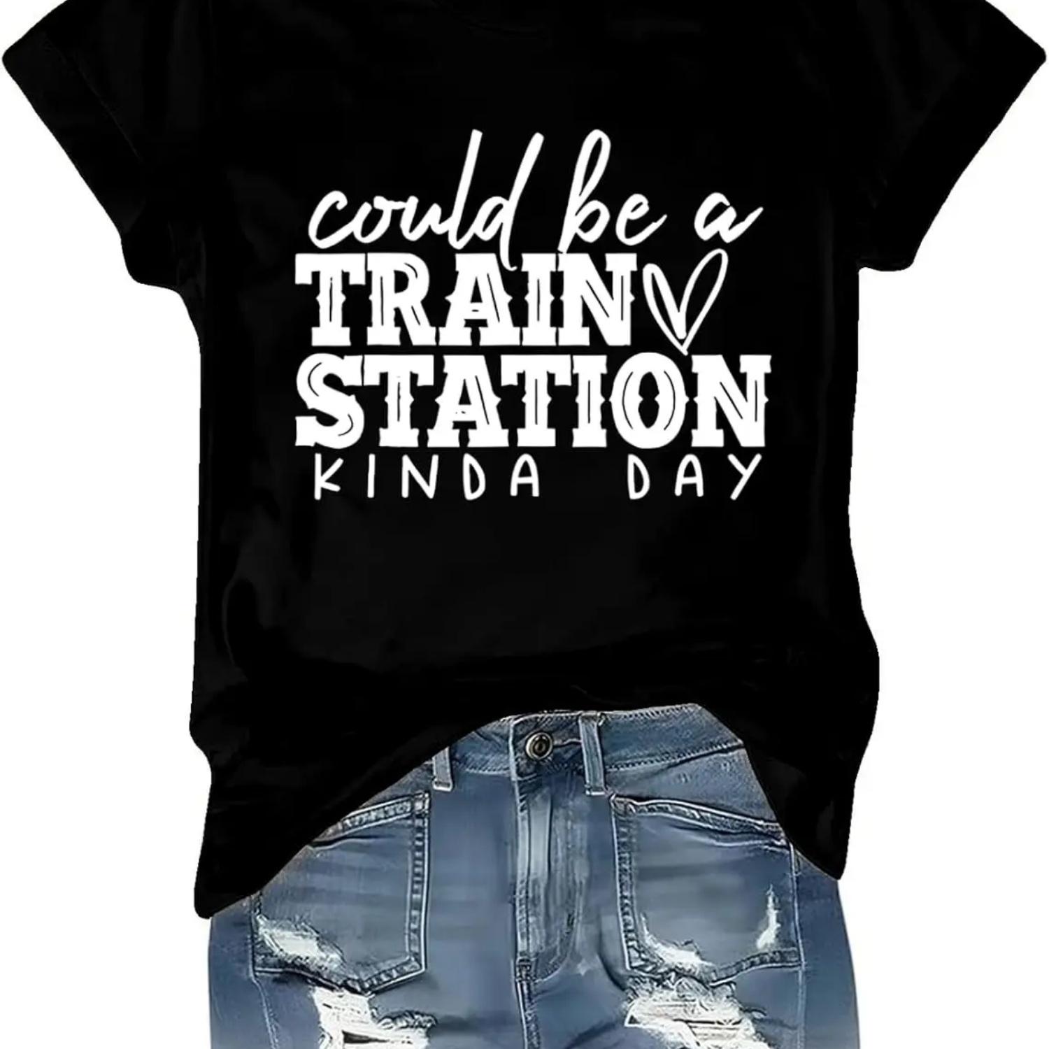 Could Be a Train Station Kind of Day, Could Be a Train Station Kind Day T-Shirt, Funny Yellowstone Shirt S чёрный