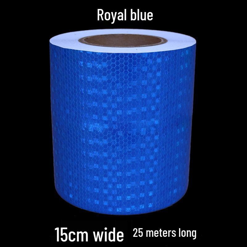 5cm Black Yellow Reflective Honeycomb Arrow Warning Tape Car Sticker