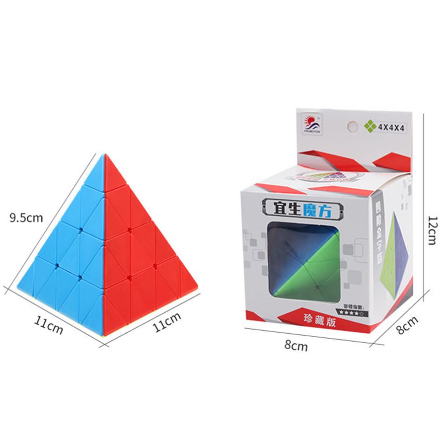 Yisheng 4X4 Pyramid Magic Cube 4X4 Magico Cubo Puzzle Educational Puzzle Toys For Children Kids Gift Toy