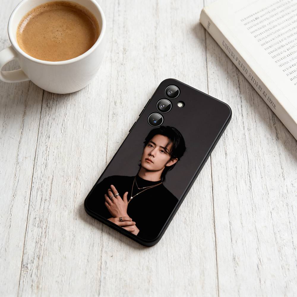 S-Sean Xiao Xiaozhan  Phone Case Black Silicone Soft For Samsung Galaxy A73,A72,A71,A70,A53,A52,A51