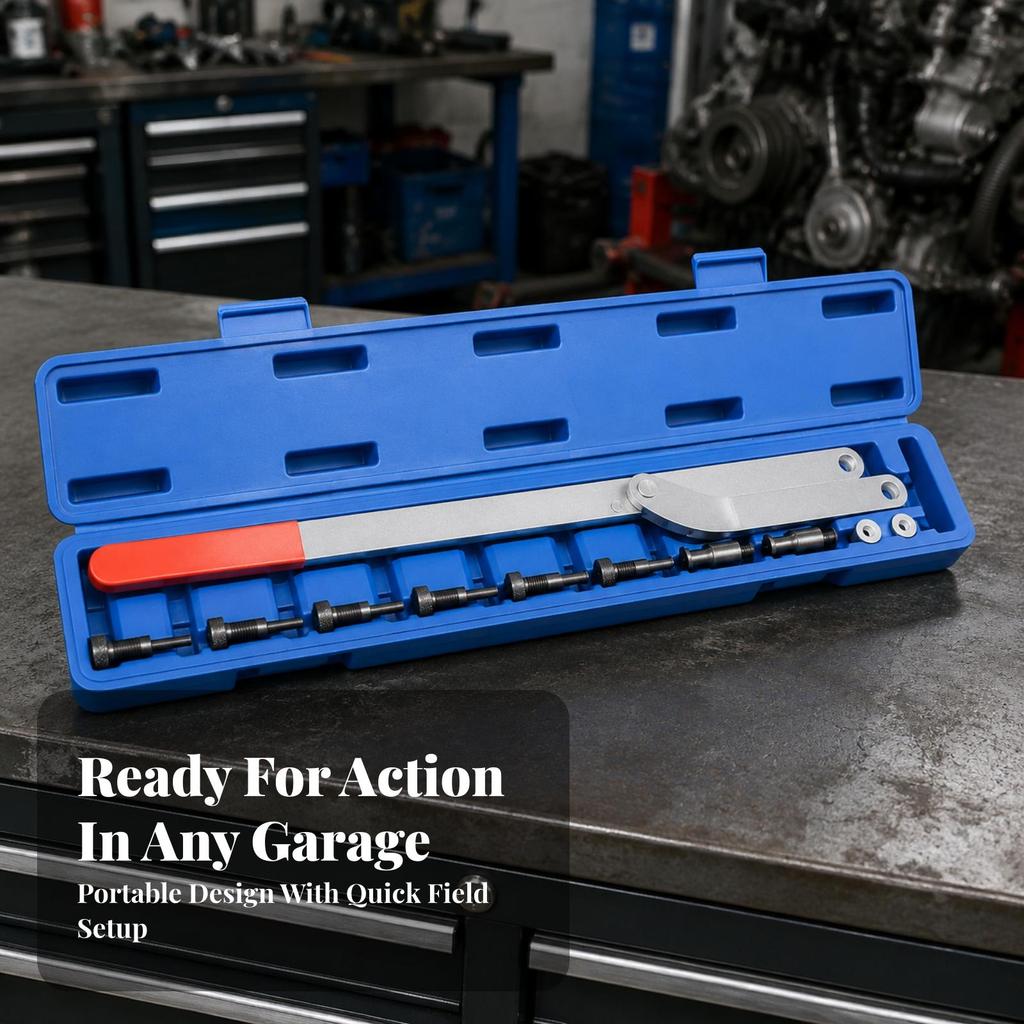 11 Pieces Pulley Support Wrench with Storage Case High-Strength for Workshop