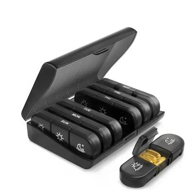1 Stuks Wekelijkse Pillendoos Pillendoos 7 Dagen Medicijn Tablet Doos Draagbare Reis Medicijnen Opberg Organizer Geheime Vakken Pillendoos