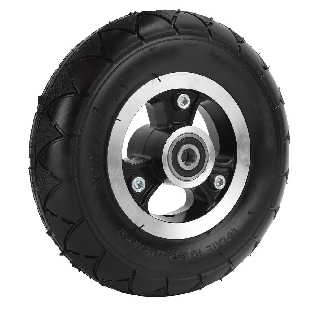 8 Inches Electric Scooter Wheels Anti Skid 200x50 Aluminum Alloy Rubber Tyres Durable Electric Scooter Tyres