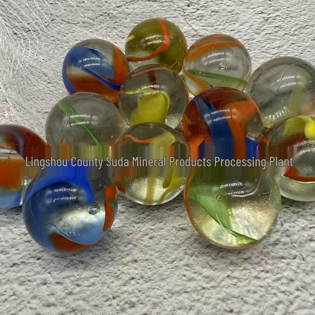 Højtransparente Glasmarmorsten med 8 Kronblade (14mm, 16mm, 25mm) til Akvariedekoration
