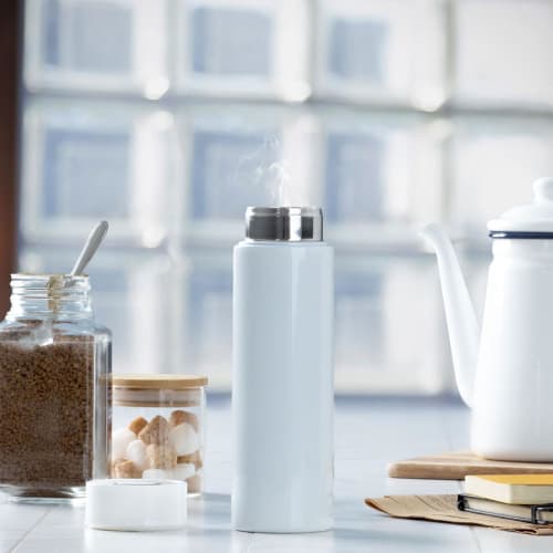 Atlas 400ml Vacuum Insulated Stainless Steel Water Bottle, Ultra-Lightweight, Slim, Small, Mini Bottle, Suitable for Sports Drinks, Direct Drinking, W