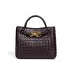 Borsa da donna alla moda e di nicchia, con fiocco, metallo intrecciato a mano e tracolla monospalla casual e capiente.