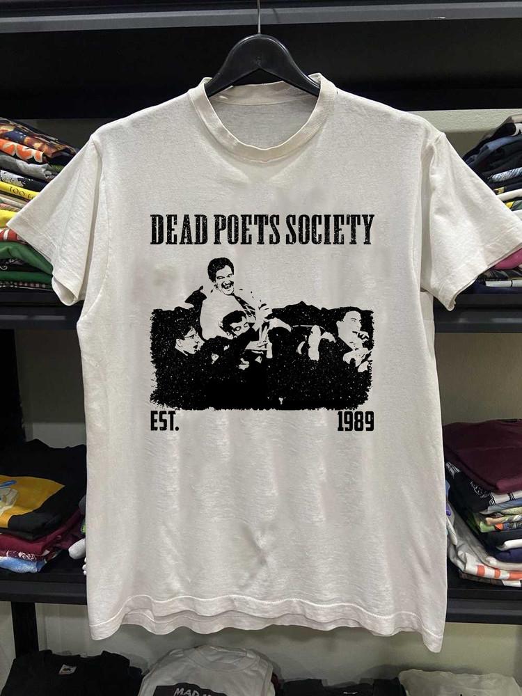 Общество мертвых поэтов Свет Нет Эст 1989 Футболка Белая Все Размеры Подарок Фанату BT826 Унисекс Футболка XL