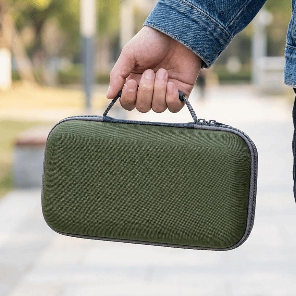 Hard Shell Microphone Storage Bag Drop Proof Water-Resistant Microphone Carrying Case Handheld Adjustable Mic Travel Bag