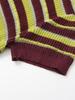Spring 2025 Women's Striped Polo Collar Short Sleeve Top - European & American Style Fashion.