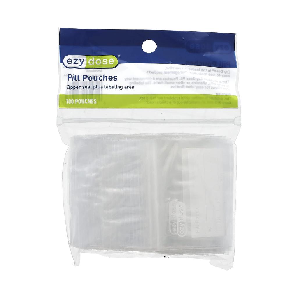 Reusable Pill Pouch, 100 Count