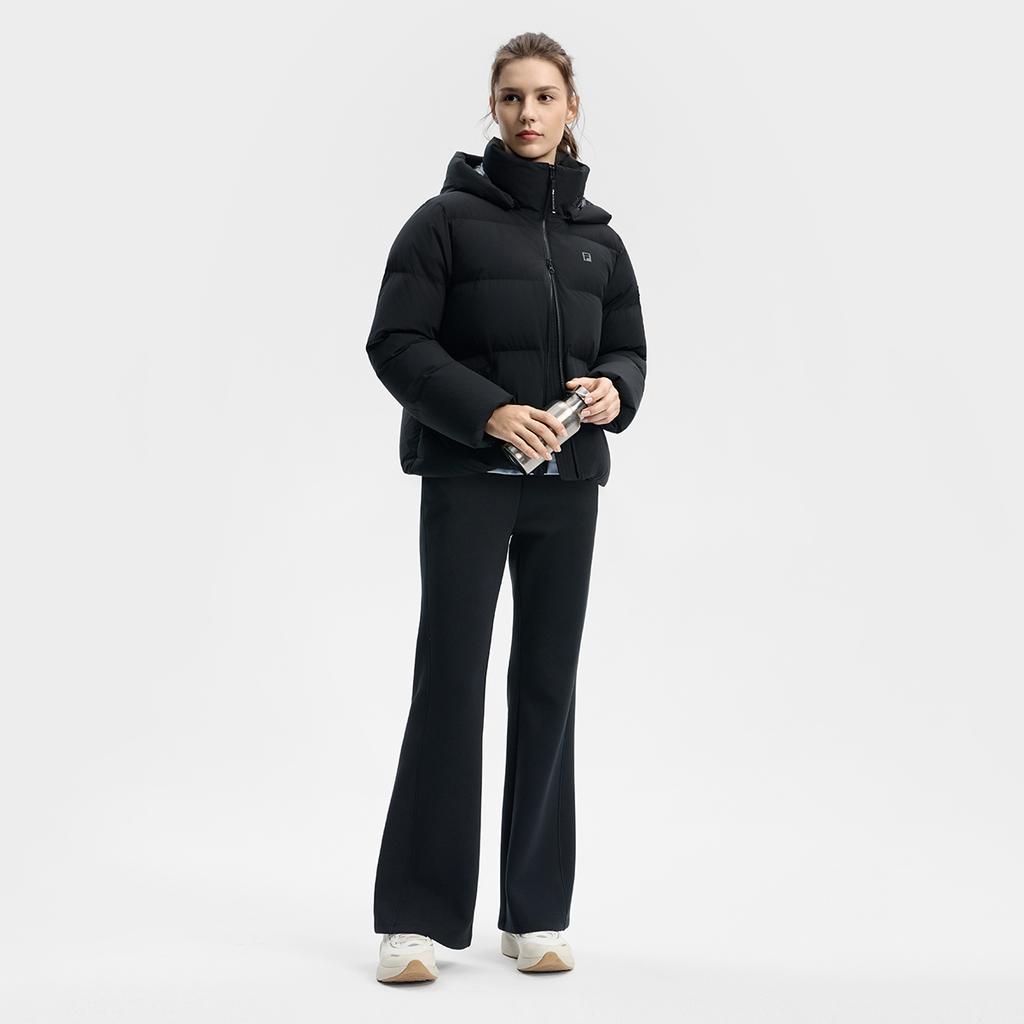 FILA Fitness Series Simple Solid Color Casual Sports Versatile Warm Comfortable Down Jacket Women outerwear A11W541905FBK