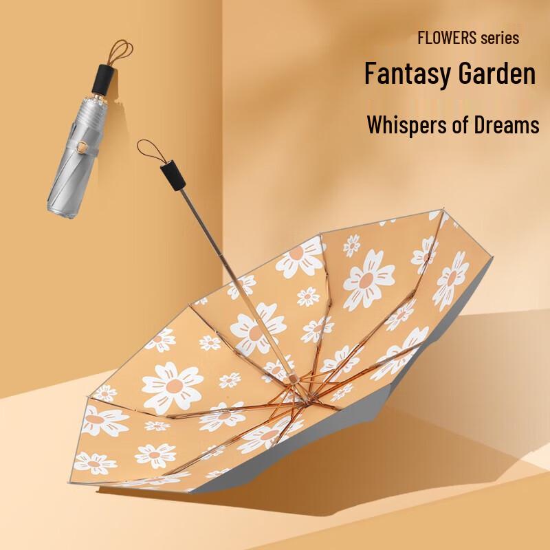 

MAYDU Three-Fold UV Protection Sun & Rain Umbrella