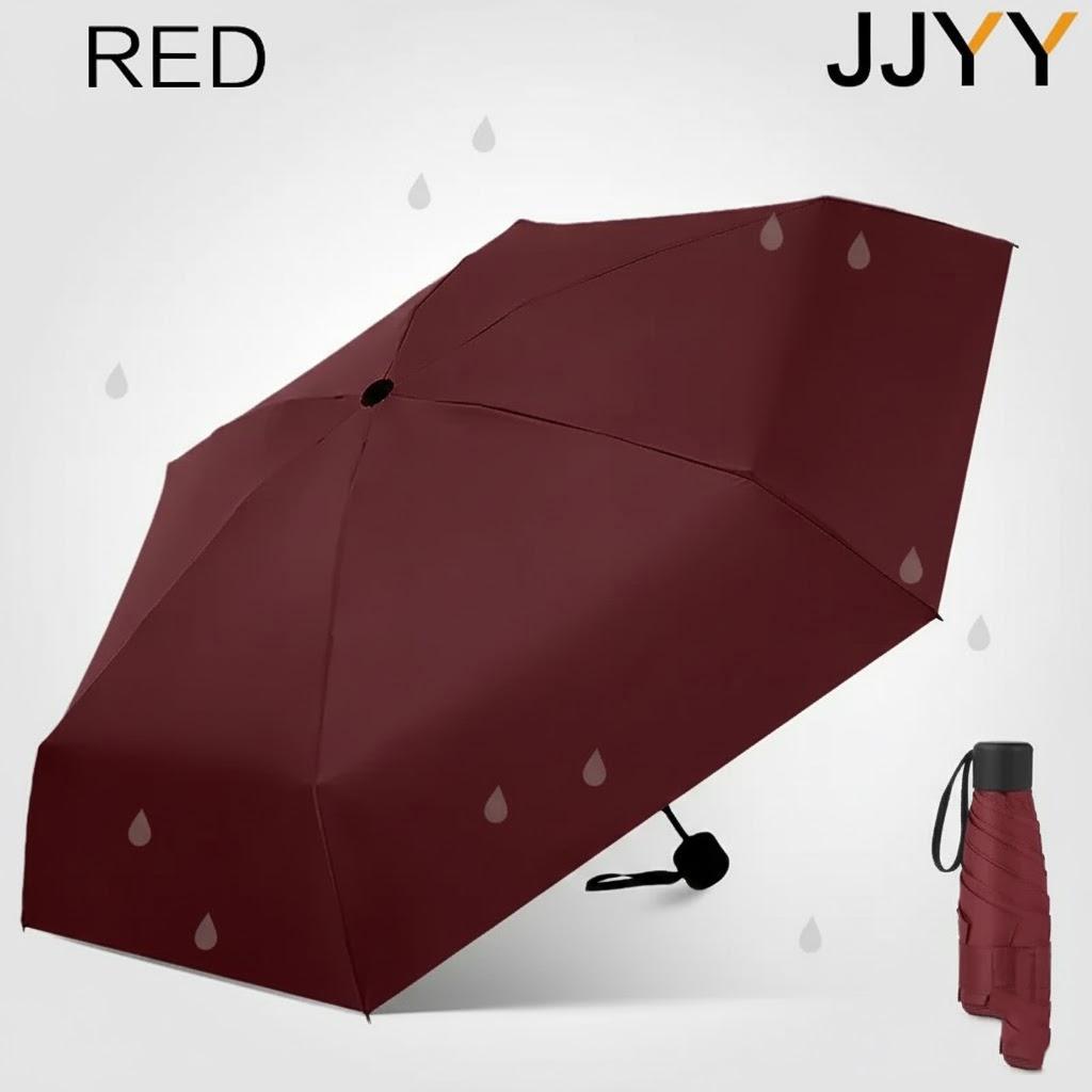 Portable Mini Pocket Sunshade 5 Folding Windbreak Outdoor Sun Umbrella Home Daily Supplies Aluminum&6K